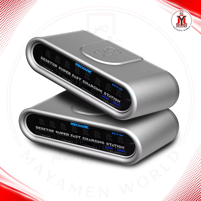 تيستر شحن + وايرلس_MCN E-POWER-4USB+4PD+WIRELESS 165W